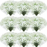 Gypsophiles Artificielles 50 pièces pour décoration