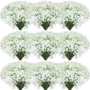 Gypsophiles Artificielles 50 pièces pour décoration