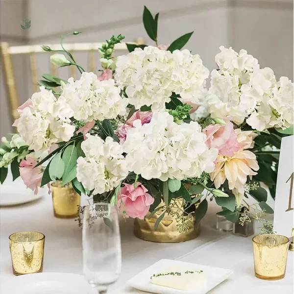 Bouquet d'hortensias pour événements nuptiaux