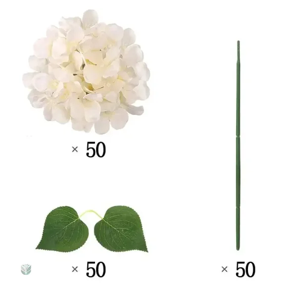 Hortensias en arrangement floral pour réception