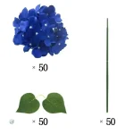 Fleurs d'hortensias pour centre de table de mariage