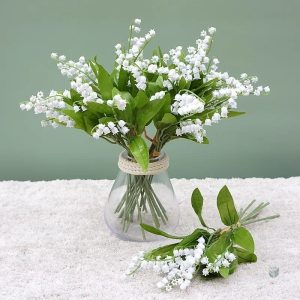 Brins de muguet artificiel pour décoration florale