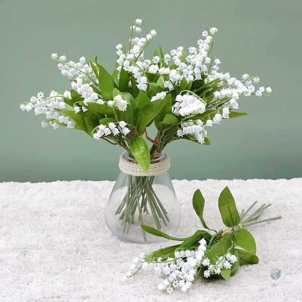 Brins de muguet artificiel pour décoration florale