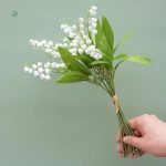 6 brins de muguet artificiel, élégance printanière