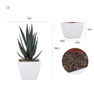 Plante verte artificielle Aloe Vera, ajout esthétique pour intérieur