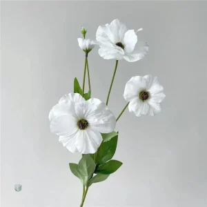 Bouquet d'anémones artificielles réalistes