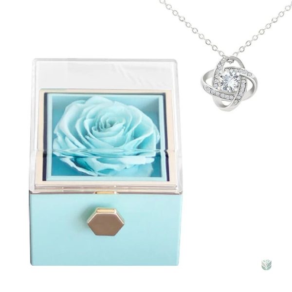 Bijoux avec rose, parfait pour offrir