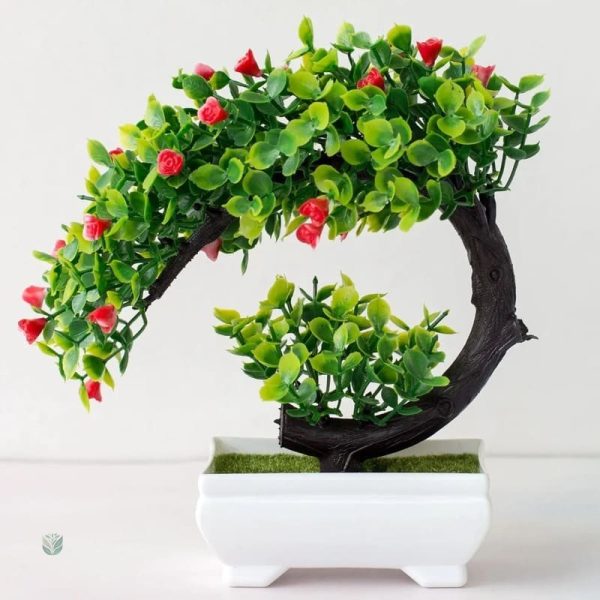 Faux bonsaï en pot élégant