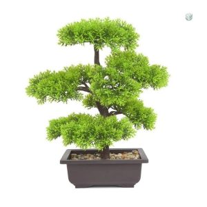 Bonsaï artificiel réaliste en décoration intérieure