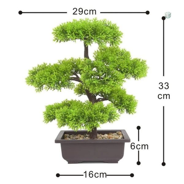 Plante décorative, bonsaï réaliste sans entretien