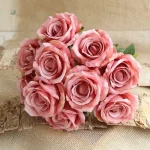 10 roses artificielles pour décoration intérieure