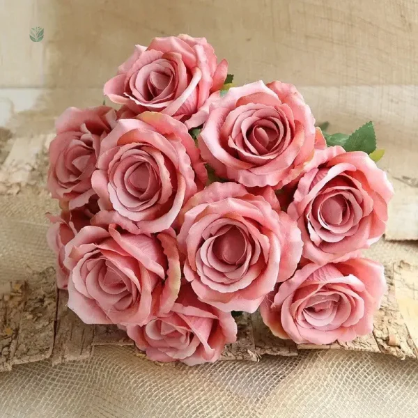 10 roses artificielles pour décoration intérieure