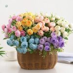 Bouquet de Camélias en fleurs artificielles