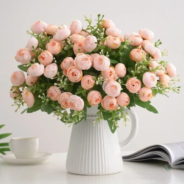 Fleurs artificielles Camélias pour décoration intérieure