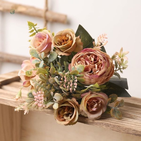 Bouquet de fleurs artificielles pour décoration d'intérieur