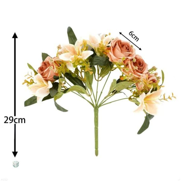 Bouquet de mariage chic en fleurs artificielles