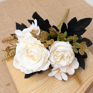 Arrangement floral économique en fleurs synthétiques