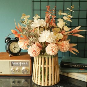 Bouquet de fleurs séchées élégantes et colorées