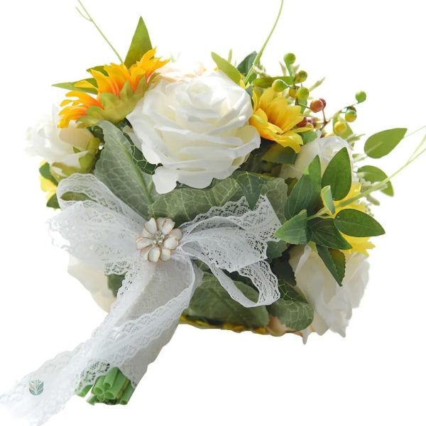 Bouquet de mariage durable et esthétique en synthétique