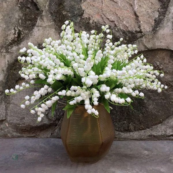Muguet Artificiel en fleurs blanches décoratives