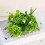 Décoration avec bouquet de pissenlits artificiels