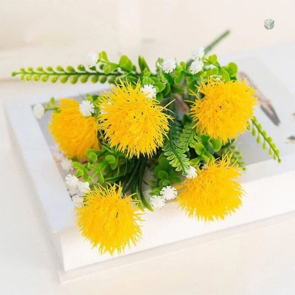 Bouquet de pissenlits en fleurs synthétiques