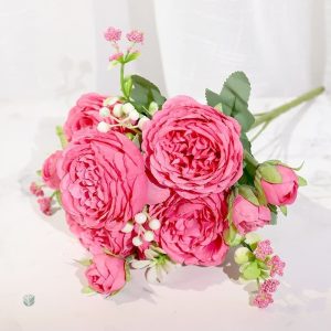 Bouquet élégant de fleurs de pivoine en décoration
