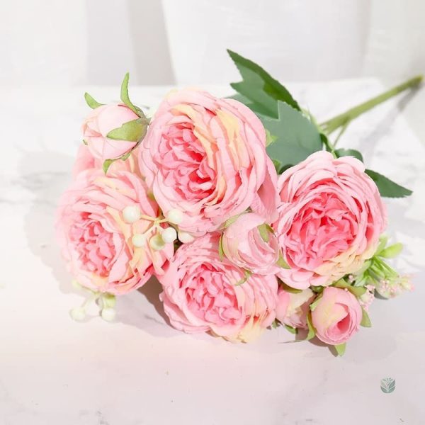 Pivoines artificielles en bouquet pour une touche chic