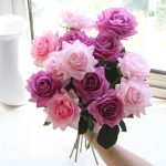 Fleurs artificielles en roses, accessoire de décoration chic
