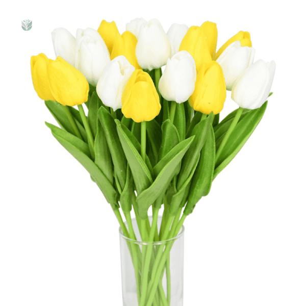 Bouquet de fleurs artificielles : tulipes