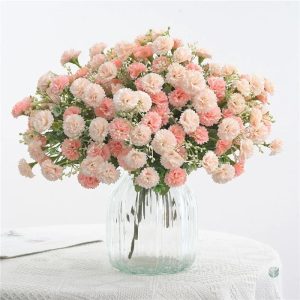 Bouquet d'Œillets artificiels colorés et élégants