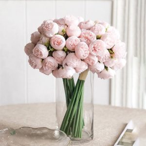 Bouquet de fausses pivoines pour mariage