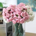 Fausses pivoines élégantes pour bouquet de mariée