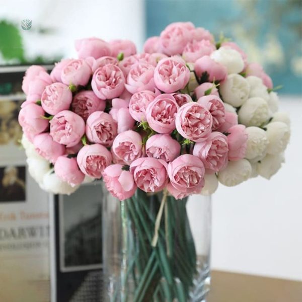 Fausses pivoines élégantes pour bouquet de mariée
