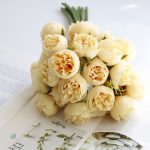 Bouquet de mariée en pivoines artificielles
