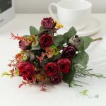 Fleurs artificielles pour cimetière, élégantes et durables