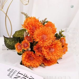 Fleurs Gerbera artificielles pour décoration intérieure