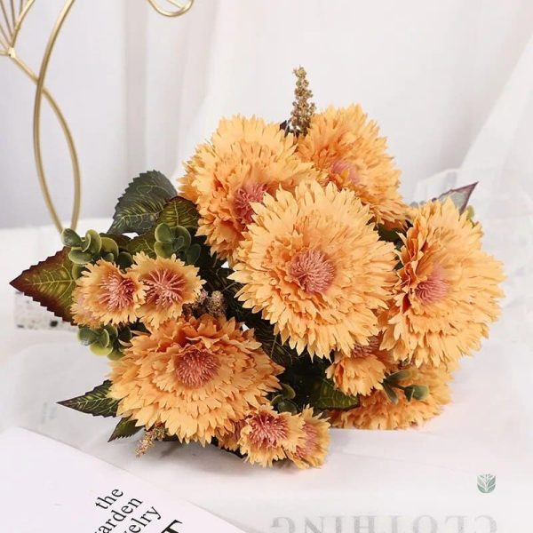Arrangement de Gerberas en fleurs synthétiques