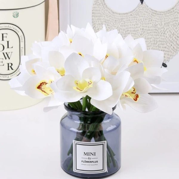 Bouquet moderne d'orchidées artificielles