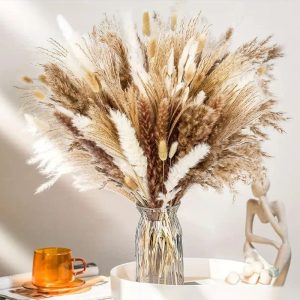 Arrangement de fleurs Pampa synthétiques