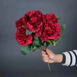 Bouquet de pivoines artificielles de Chine