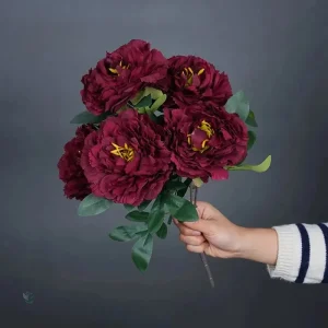 Pivoines de Chine en fleurs artificielles