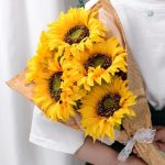 Bouquet de fleurs artificielles tournesols