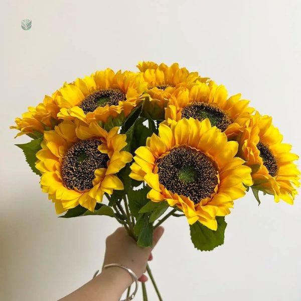 Fleurs artificielles tournesols pour décoration intérieure