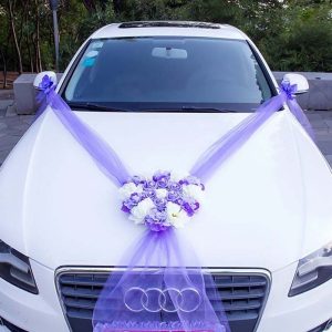 Bouquet voiture mariage élégant pour un jour spécial