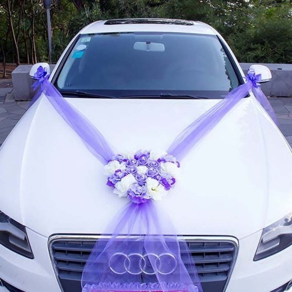 Bouquet voiture mariage élégant pour un jour spécial