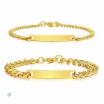 Bracelets pour couple, cadeau romantique avec rose éternelle