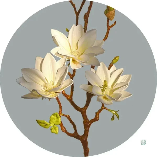 Branche florale artificielle de Magnolia