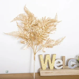 Branche artificielle dorée pour centre de table