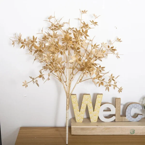 Branche en or pour embellissement de vases
